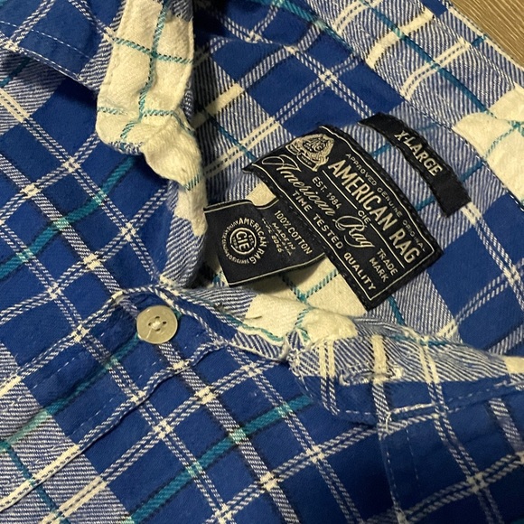 American Rag Flannel Button Down - Picture 2 of 3